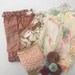 Vintage Fabric Scap Pack, Vintage Material, Vintage Buttons, Vintage Haberdashery, Vintage Sewing