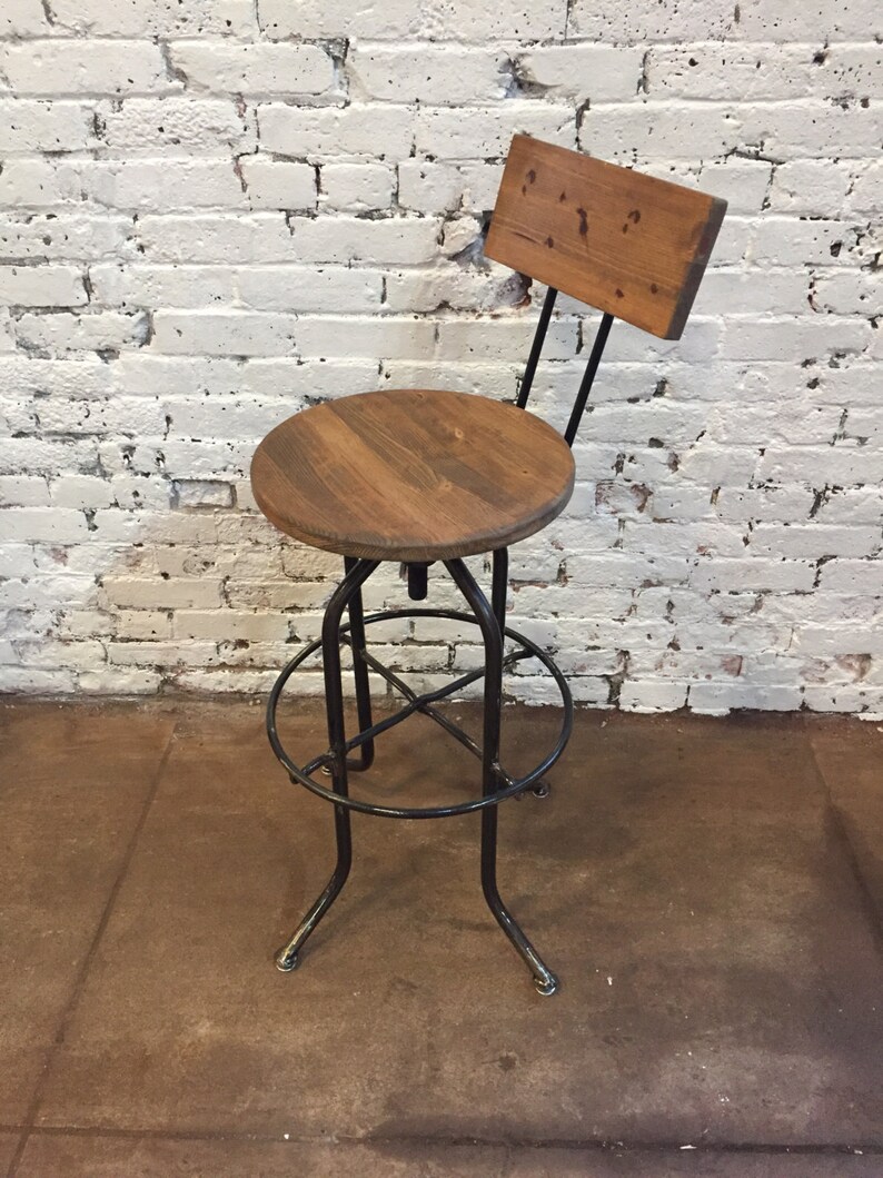 Rustic Bar Stool Restoration Style Image 0
