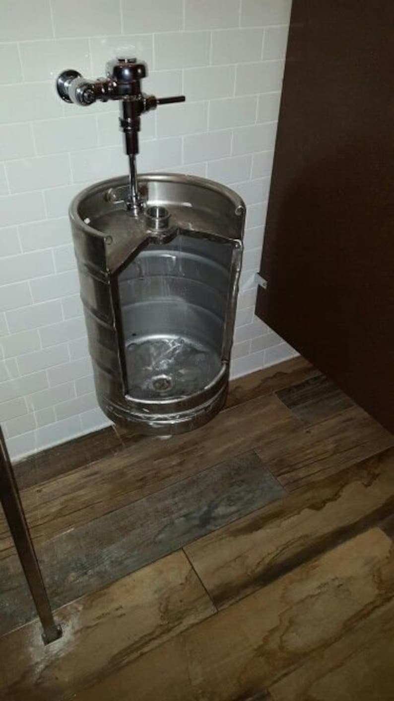 Beer Keg Urinal Stainless Novelty Toilet for Bistro Cafe Etsy