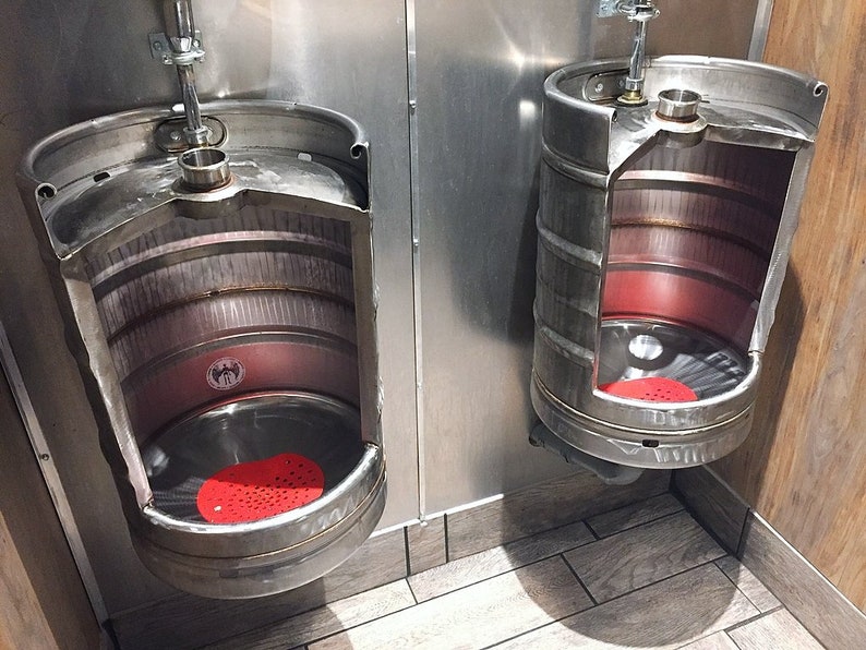 Beer Keg Urinal Stainless Novelty Toilet for Bistro Cafe Etsy