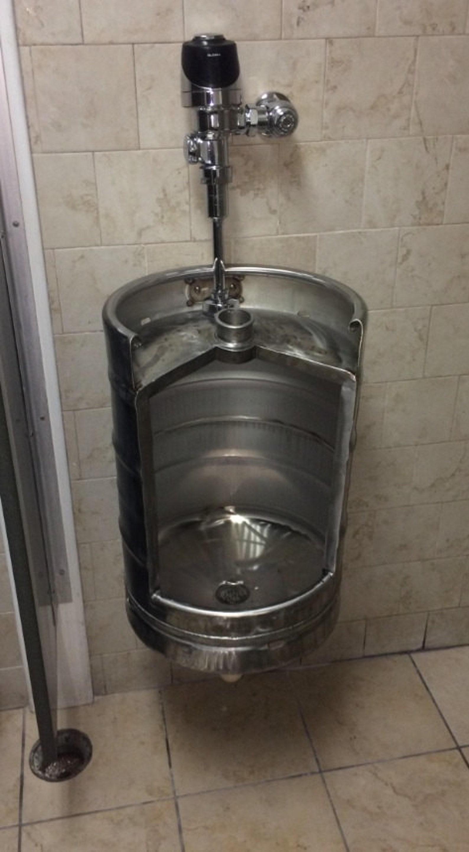 Beer Keg Urinal for Sale Stainless Urinal for bars keg Etsy