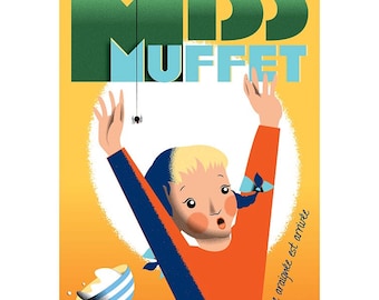 Little Miss Muffet poster FREE SHIPPING