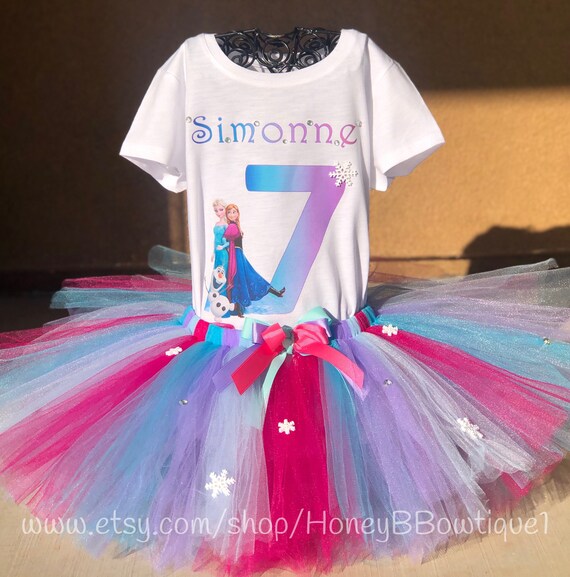 frozen tutu birthday outfit