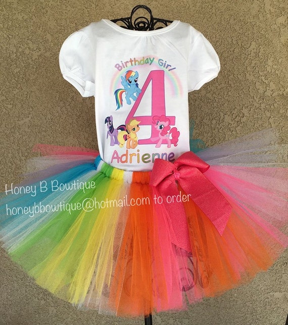 my little pony birthday tutu outfit