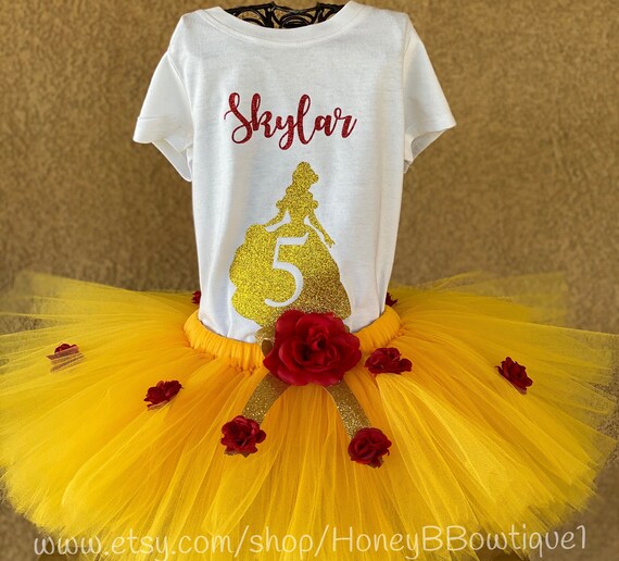 beauty and the beast tutu outfit