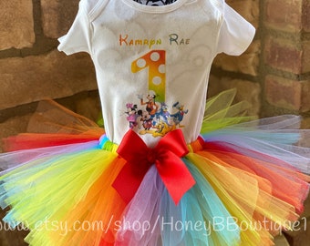 mickey mouse sweatshirt with tutu dress