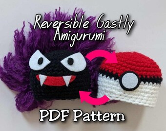 Reversible Ghost Monster Amigurumi Crochet Pattern | Plush PDF
