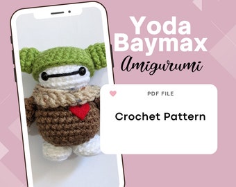 Nurse Robot with Green Alien Ear Hat Amigurumi Pattern | Beginner Crochet Plush PDF