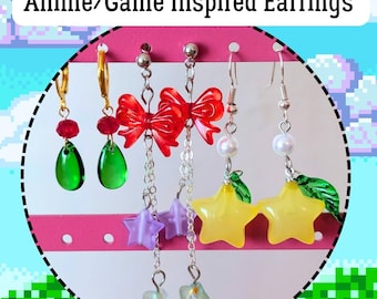 Anime/Game Inspired Earrings