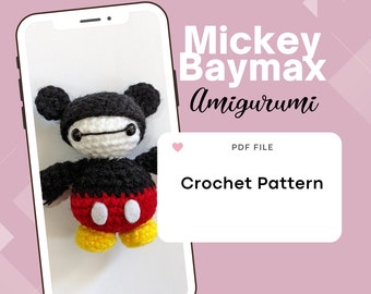 Robot Nurse with Classic Rodent Ears Amigurumi Pattern | Beginner Crochet Plush PDF