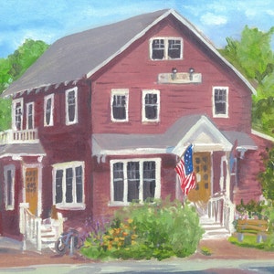 Cape May, N.J. treasure &quot;The Red Store&quot; greeting Card 4x4