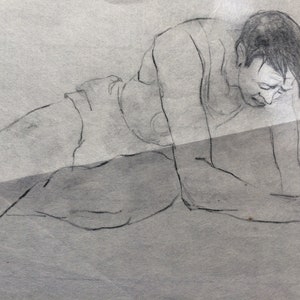 ANOTHER FALLEN MAN, #2 Kolejny na papierze Tissue, otrzymasz kopię w formacie 8,5 x 11". Lata 50.