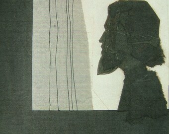 judas - Thief in the Night, mixed media/cut construction paper, the ORIGINAL, ca. 1970
