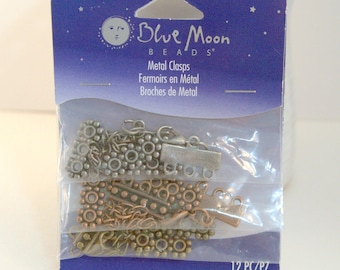 3-Strand Connector Clasp Set: Brass, Copper, Gunmetal Jewelry Findings
