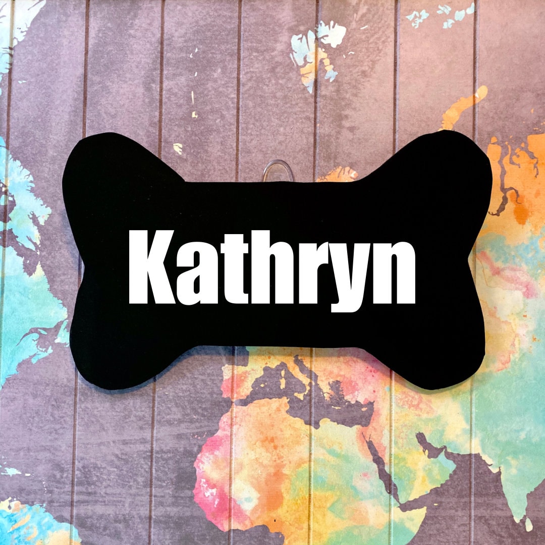 Personalized Bone Shaped Name Sign - Etsy