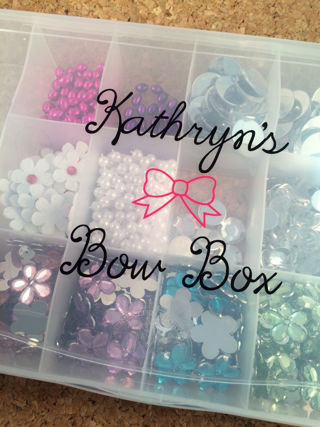 Personalized Dog Groomer Bow Box Holds Over 100 Bows - Etsy