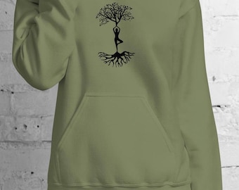 Nature Connection Sweatshirt – Cozy Mindfulness Pullover, Cottagecore Clothing, Gift for Nature Lovers, Many Roots