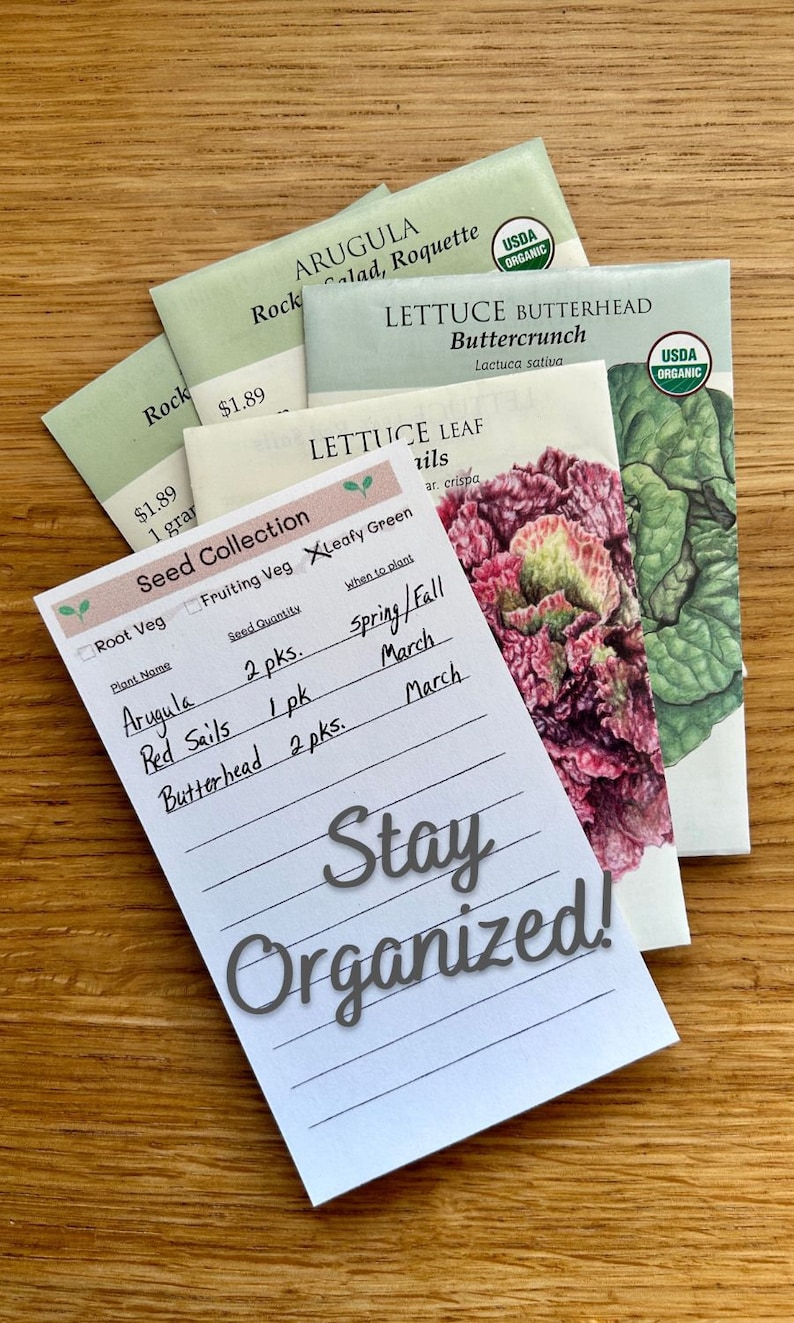 Printable Seed Inventory, Collection, Garden Organization, Plant ...