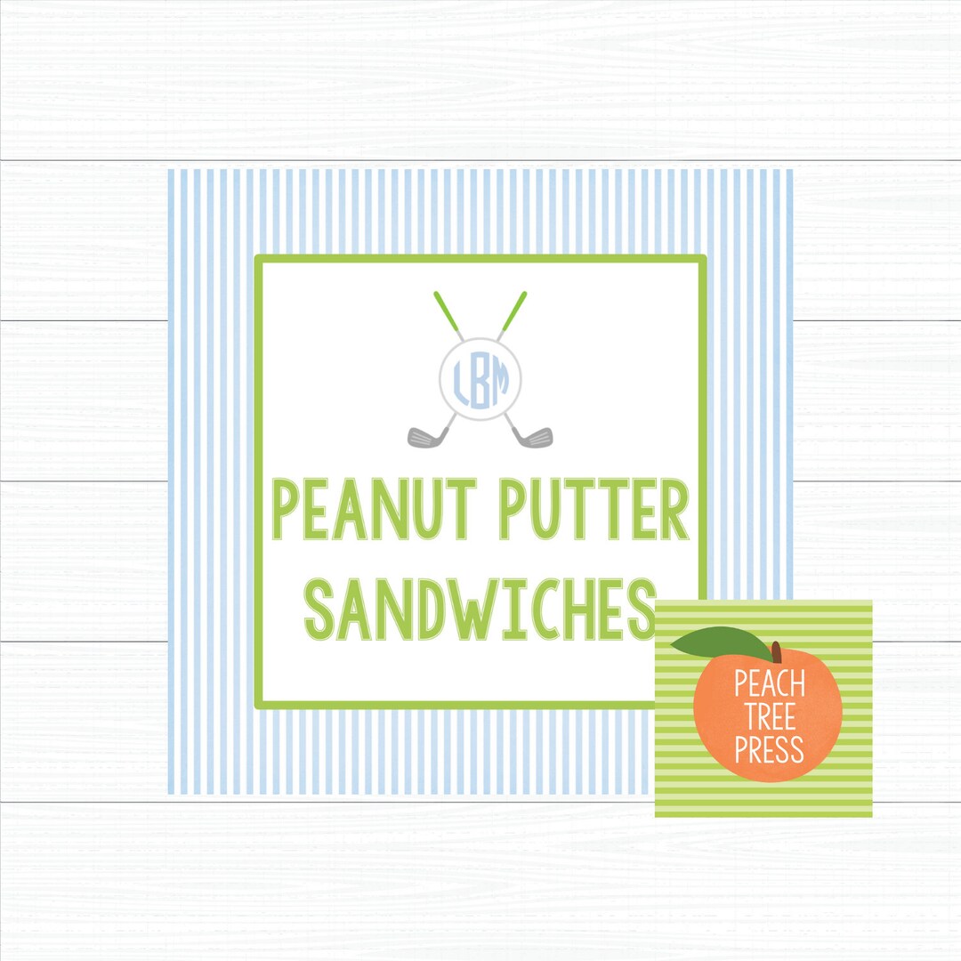 Party Printable Food Display Cards hole in ONE Golf Theme Etsy