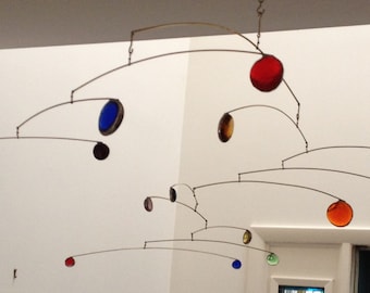Modern Stained Glass Gem Mobile