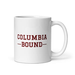Columbia, SC Bound White glossy mug