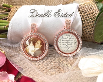 Photo Bouquet Charm-Wedding Memorial Picture Charm-Double Sided-Custom –  Sugartree and Company