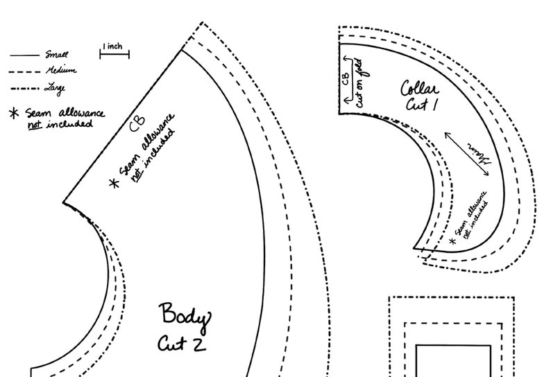 PDF 1830s Pelerine Pattern - Etsy