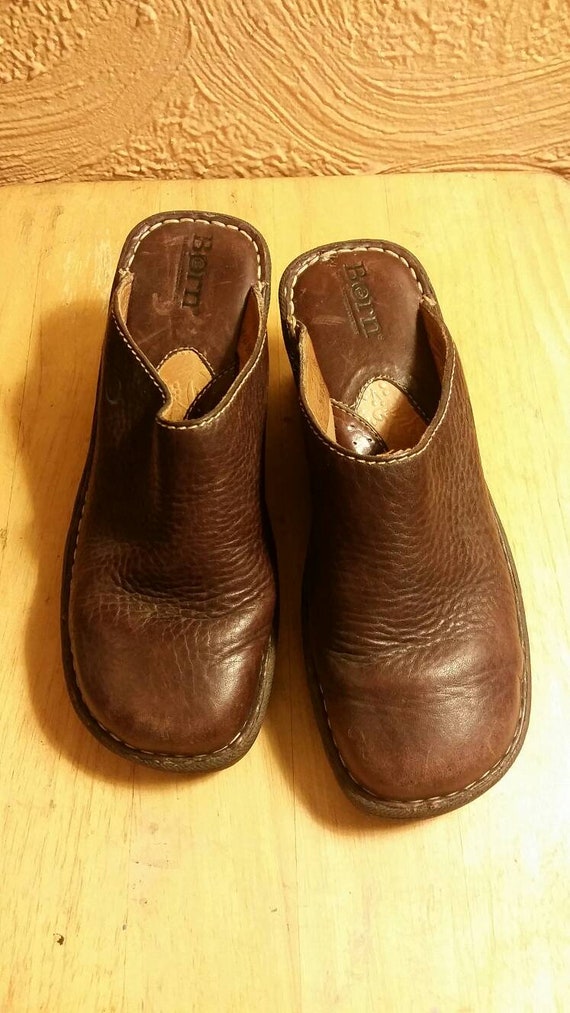 born leather mules