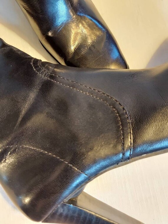 Vintage leather calf boots, Nine West, 6M. - image 5