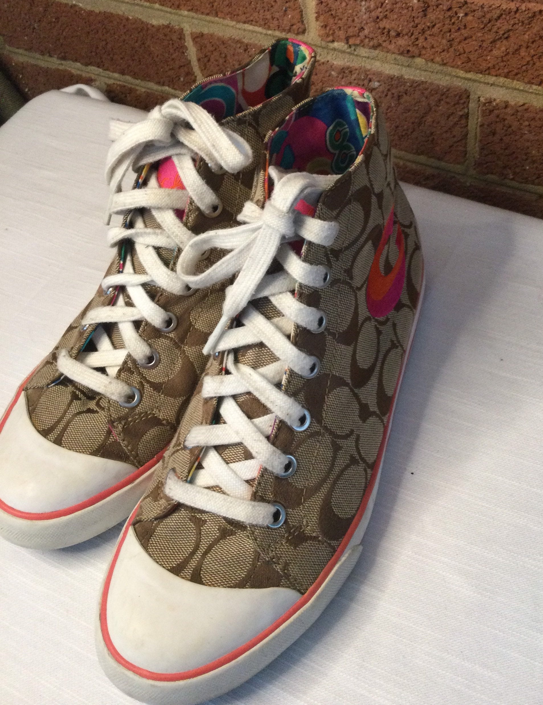 Coach high sale top shoes