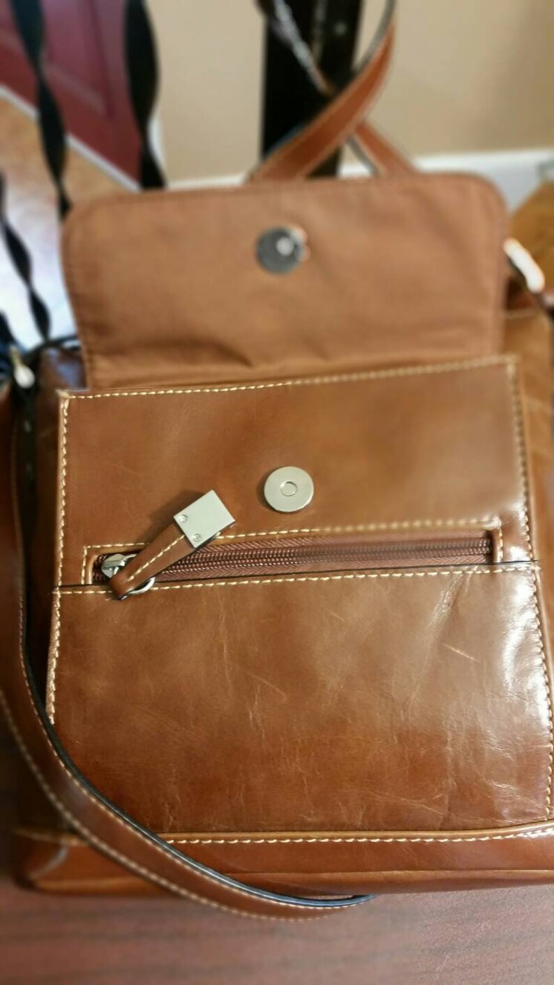 Vintage Leather Giani Bernini Purse, Handbag, Shoulder Bag, Crossbody