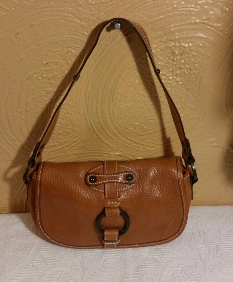 Vintage Banana Republic Leather Shoulder Bag, Handbag. Etsy