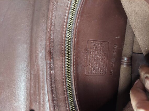 Vintage Coach Tribeca leather purse, crossbody, m… - image 7