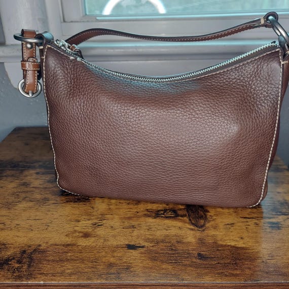 Vintage Coach Chelsea Brown Pebbled Leather Bag, Shoulder Bag