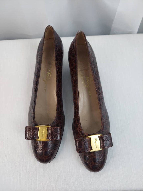 Salvatore Ferragamo Classic Crocodile 