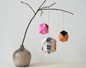 SMALL - bicolor geometric paper ball origami