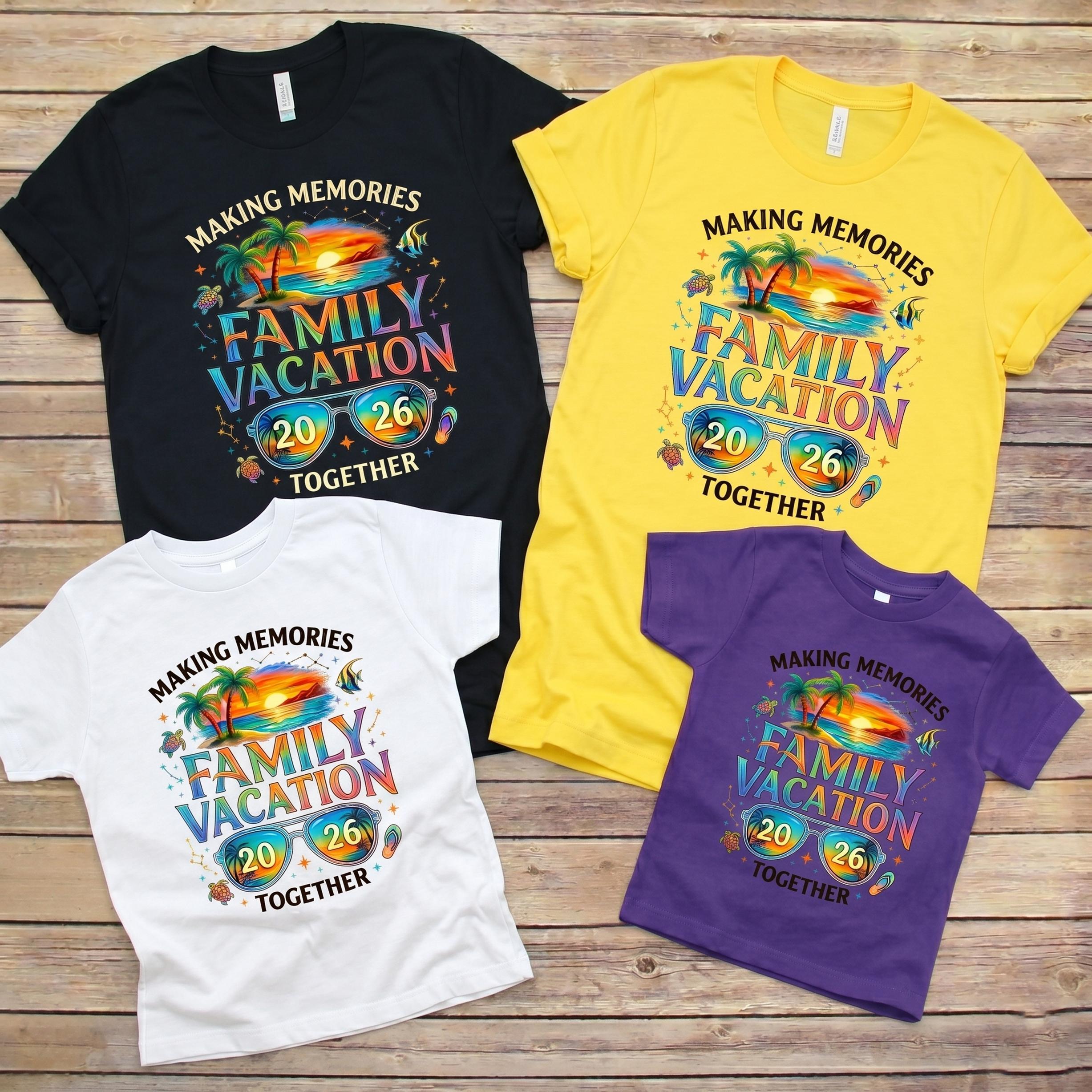 Custom Family Vacation 2026 Shirt, Matching Making Memories Trip Tee ...