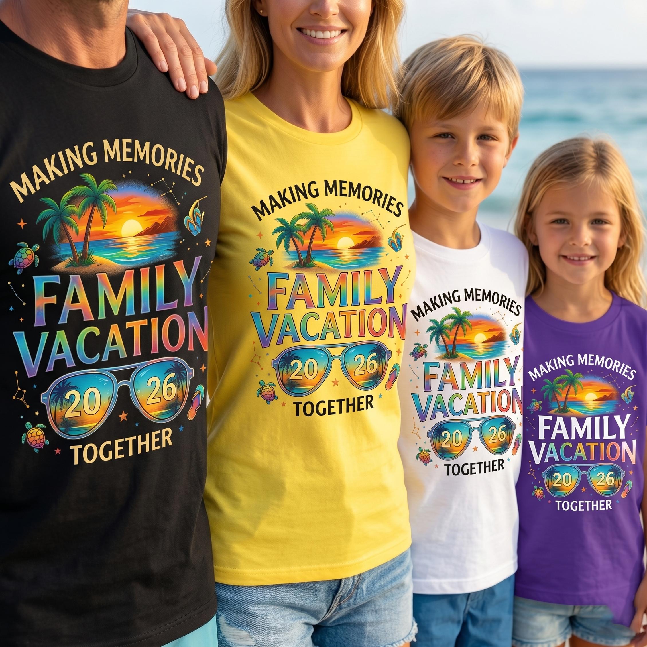 Custom Family Vacation 2026 Shirt, Matching Making Memories Trip Tee ...