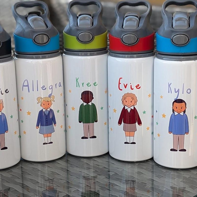 Personalized Kids Water Bottle - Etsy UK
