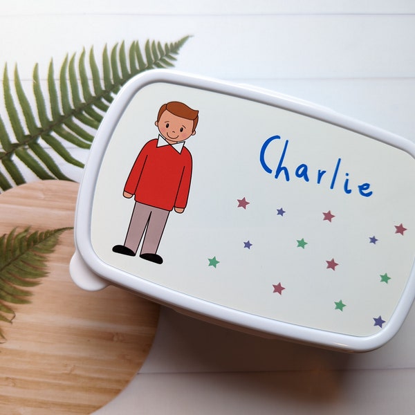 Personalised lunch box for school- snack box, lunch tub Starting school Boy, girl, son, daughter customised snack box