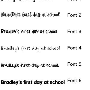 Personalised School Bag Tags - Starting School Boy, Girl, Son, Daughter Customised imagem 9