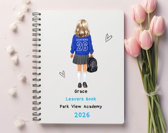 Personalised School Leavers Notebook: Year 6/11 Memory Book Class of 2026