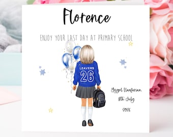 Personalised School Leavers Card: Year 6 Keepsake last day term, class of 2026