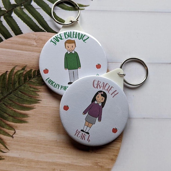 Personalised School Bag Tags - Starting School Boy, Girl, Son, Daughter Customised
