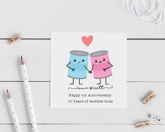 Tin wedding anniversary deals