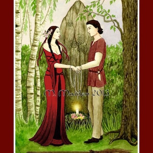 HANDGEMACHTE HANDFASTING KARTE Hochzeit Vermählten Vermählten Paar wahre Liebe Valentinstag romantisch König und Königin