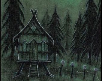 Baba Yaga's House LIMITED EDITION PRINT by Michelle Maiden