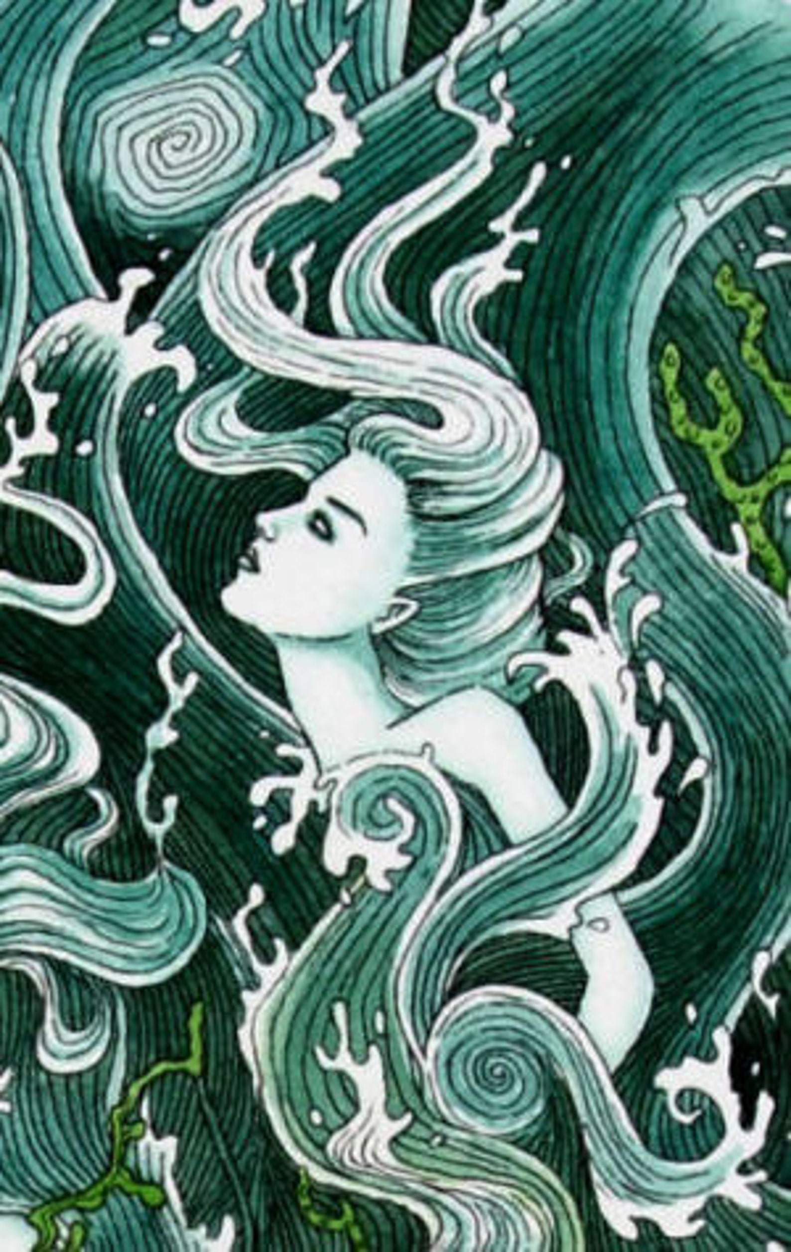 Norse Myth Wave Maidens PRINT Viking Mythology Pagan Art - Etsy