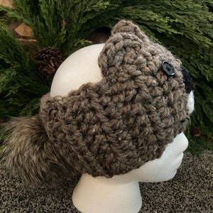 Groundhog Headband/Punxsutawney Phil Headband/Beaver Headband/Youth/Adult Size with Pom Pom image 2