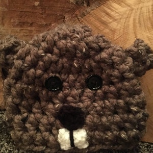 Punxsutawney Phil/Punxsutawney Phil Hat/Groundhog Day/Groundhog/Beaver Crochet Hat (Infant, Toddler, Youth, Adult sizes)